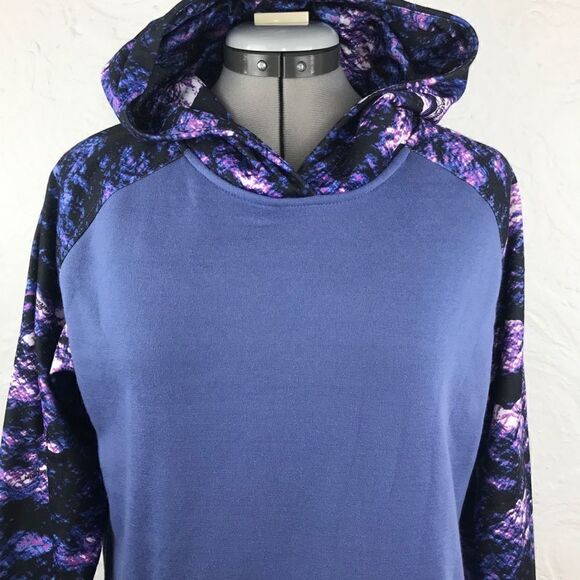 Huntworth Purple Camo Contrast Performance Hoodie NEW - Picture 5 of 13